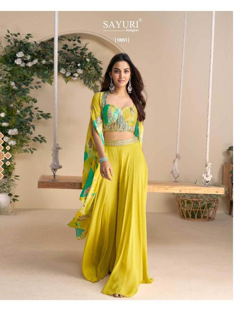 Chinon Silk Suit Embroidered Suits - MYLUXURY LANE ENTERPRISE